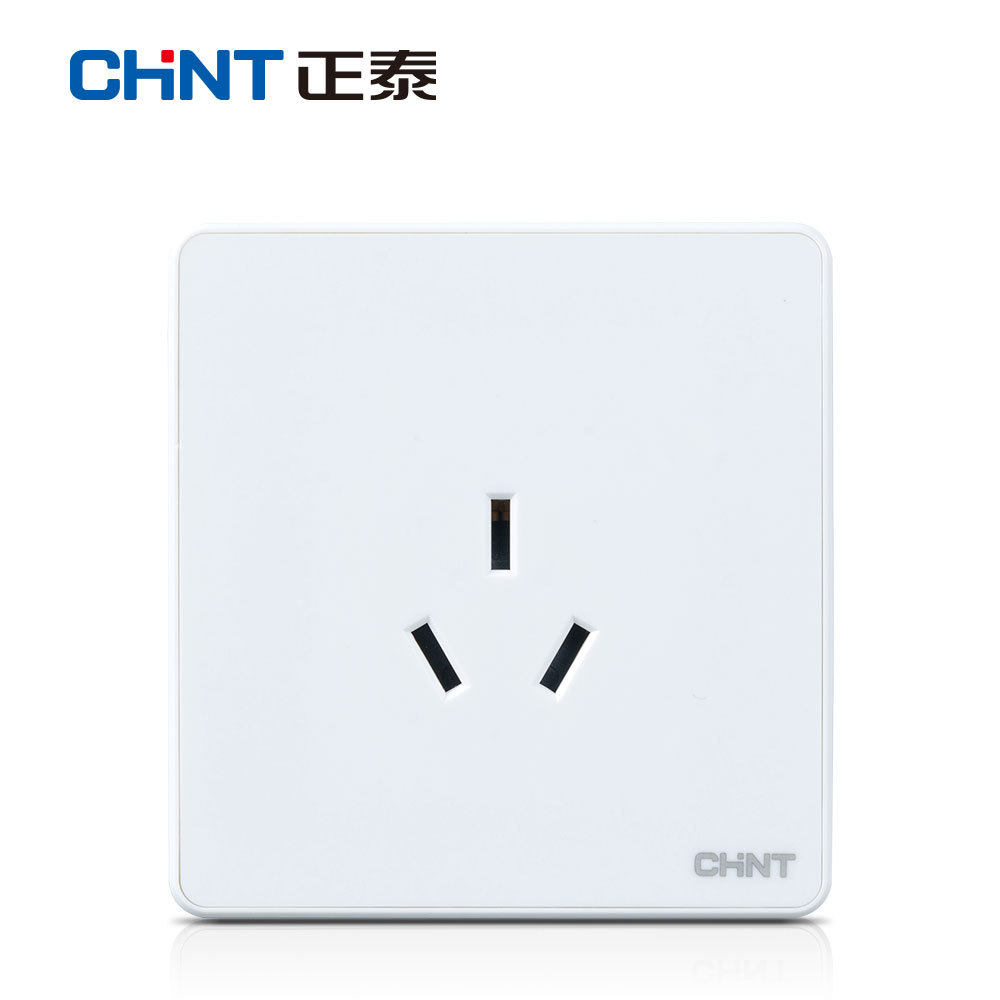 正泰_空调插座16a 大功率 家用面板热水器专用正泰三孔86型 电源16安