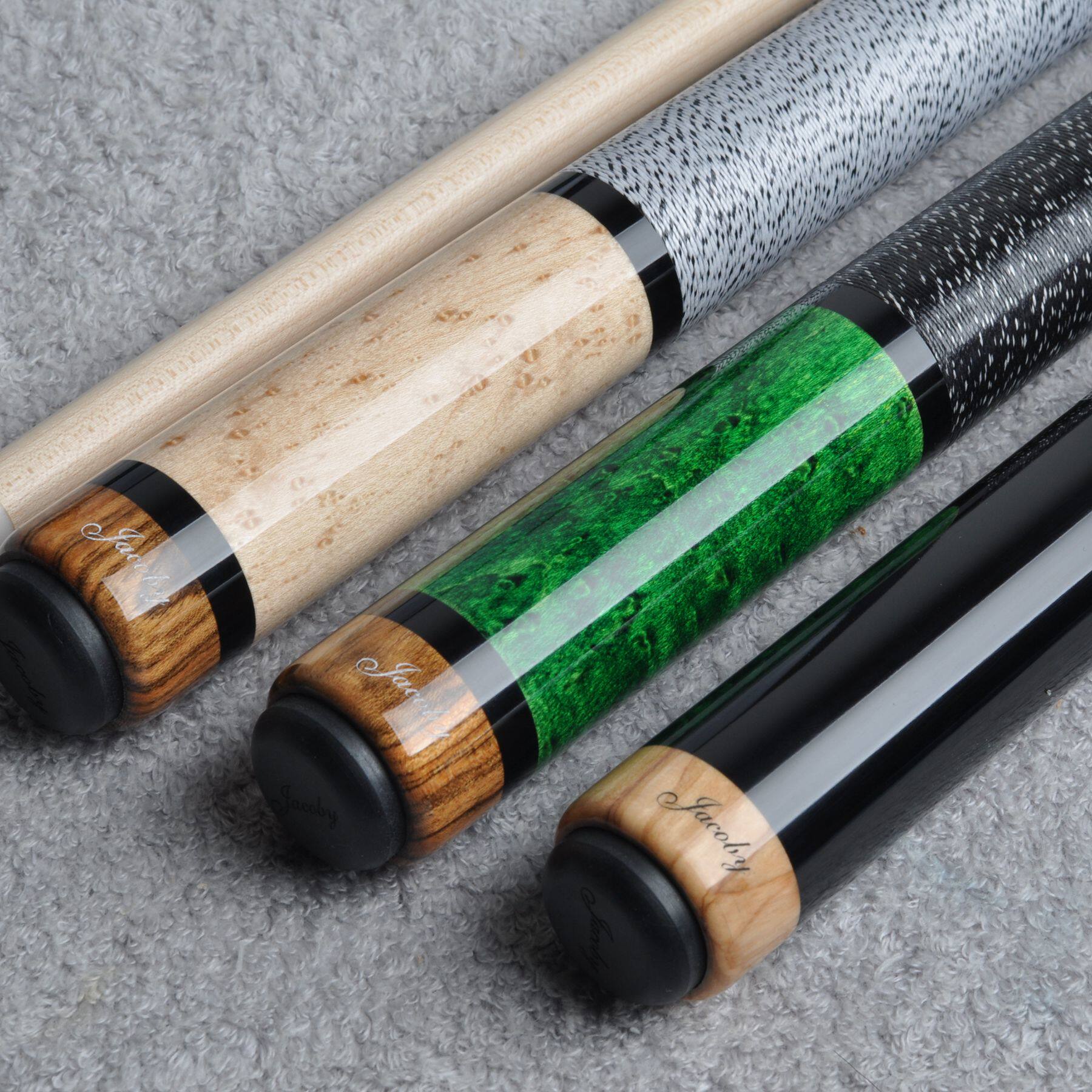 名杆坊 美国jacoby 鸟眼枫木素面手工杆美式台球九球杆黑八杆