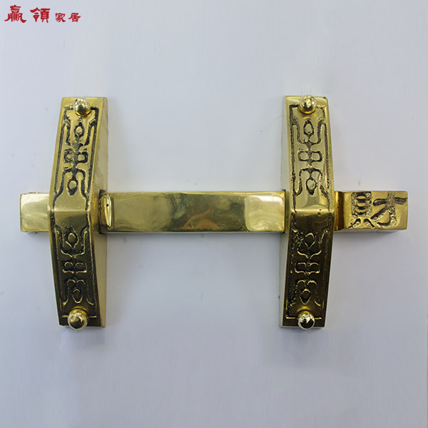 赢领中式仿古纯铜明插销大门闩古典门栓34.5/36cm木门插销包邮