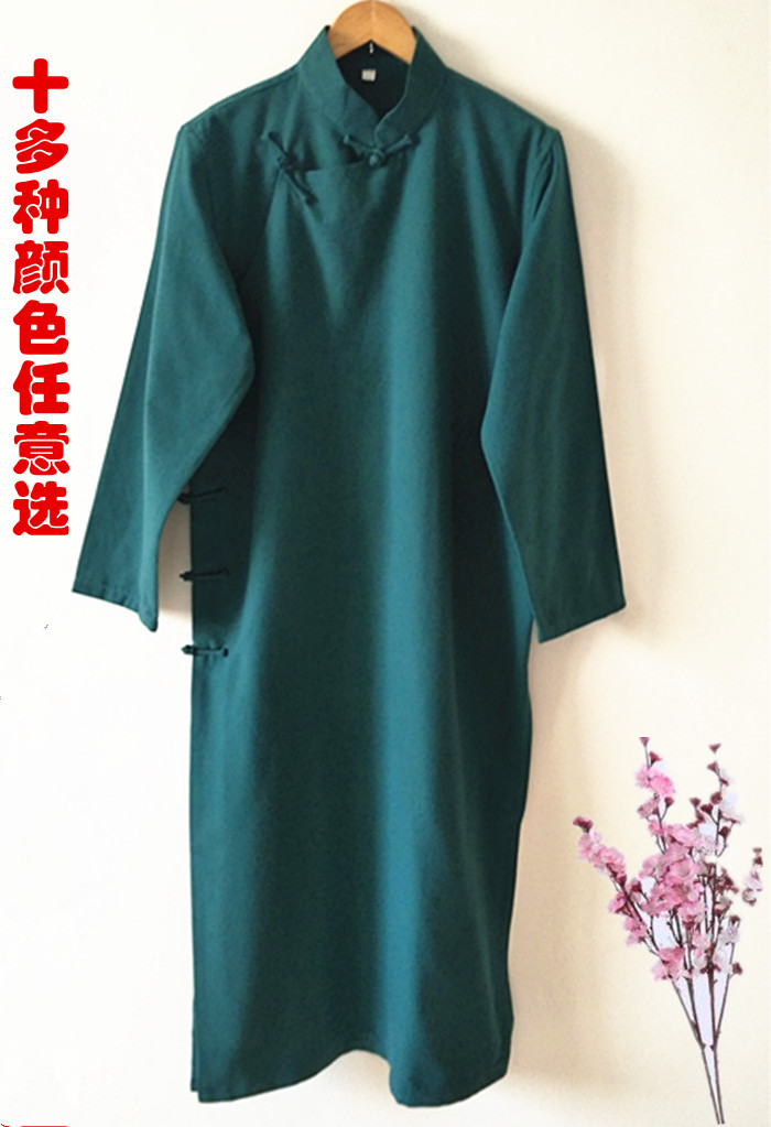 男中式青年民国长衫相声大褂长袍演出伴郎兄弟团迎亲结婚礼服唐装