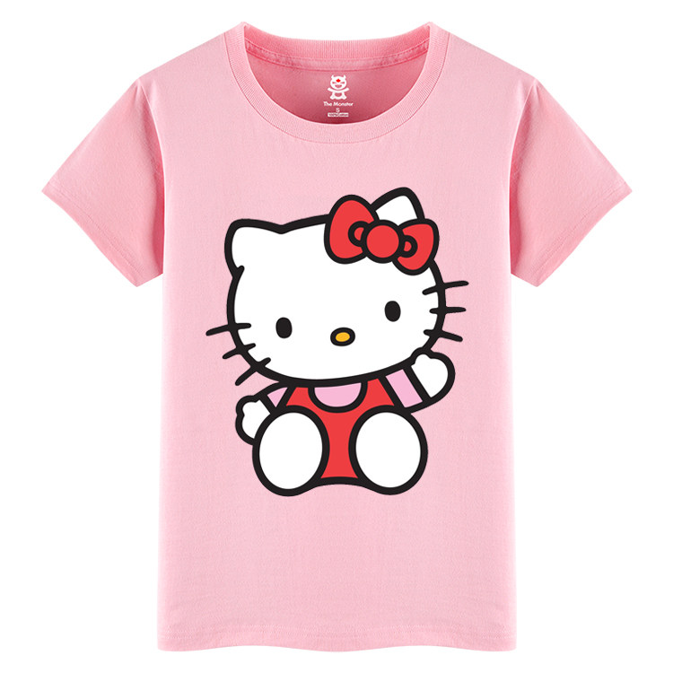 姐妹装夏季t恤_新款春夏季闺蜜姐妹装女t恤 卡通凯帝猫 可爱时尚韩