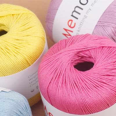 memory精品3号蕾丝线 纯棉线春夏外搭瓦尤包玩偶毛线 全棉细毛线