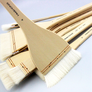 韩国hwahong华虹100羊毛排刷 宽幅水彩笔刷 底纹刷 底纹笔 板刷