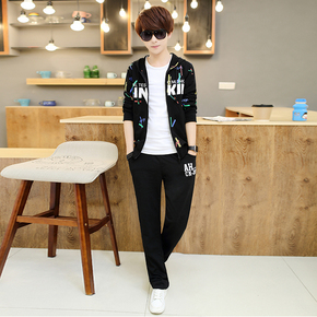 红色运动套装男