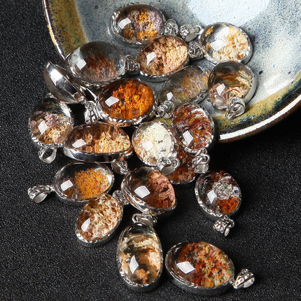 925纯银吊坠空托 项链托女款 吊坠银托925银 定制镶嵌银托15*20_7折