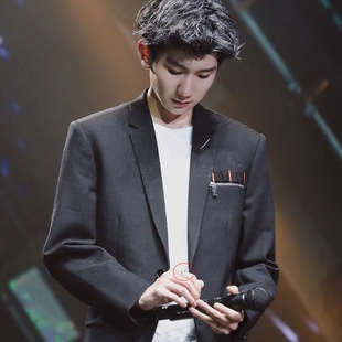 tfboys四周年演唱会王源同款戒指925纯银时尚简约个性指环