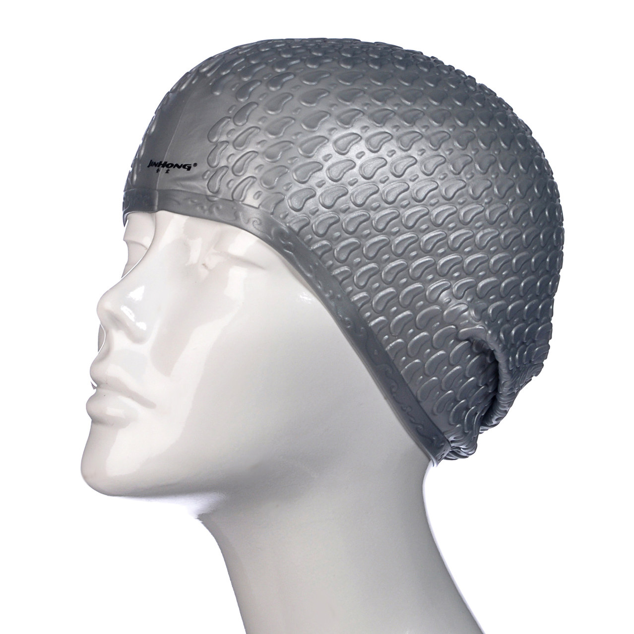 成人长发水滴帽防滑游泳帽防水时尚护耳硅胶帽男女士通用泳帽