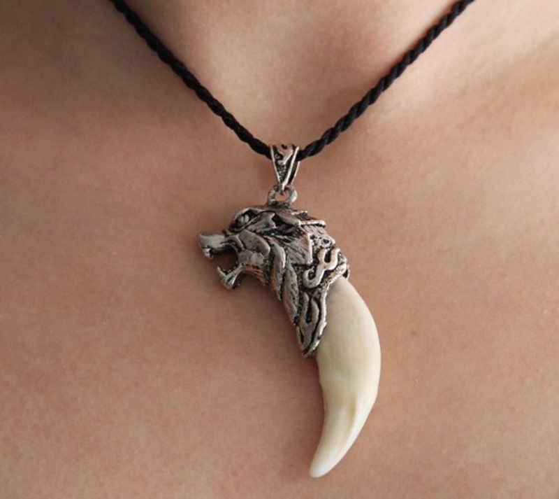 一折男饰品 潮 狼牙