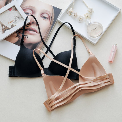 无肩带胸垫内衣女学生少女防走光裹胸式抹胸聚拢性感防滑打底短款_7折