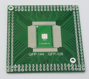 qfp/eqfp/tqfp/lqfp144/128 贴片转直插dip cpu空板 转接板 fpga