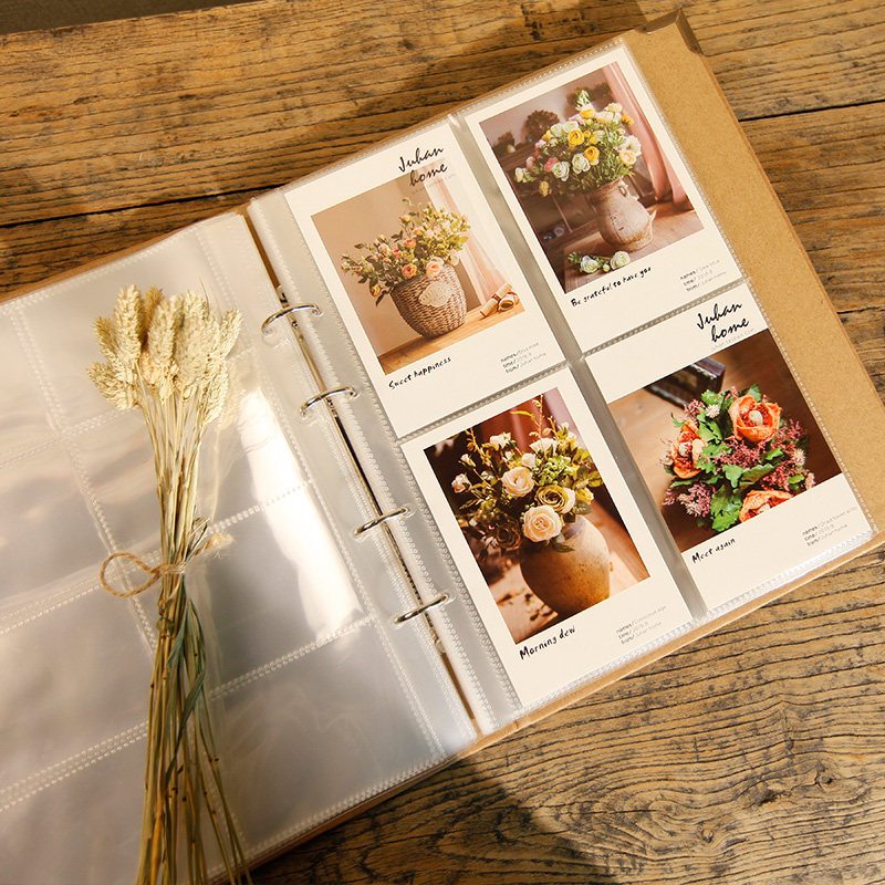 相册影集 插页式 家庭_5寸透明内页插页式相册影集本 旅行复古生活