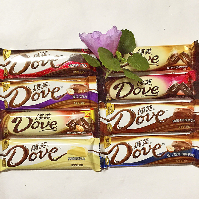 德芙巧克力 排块 500g_德芙巧克力43g条装排块休闲零食年货多种口味