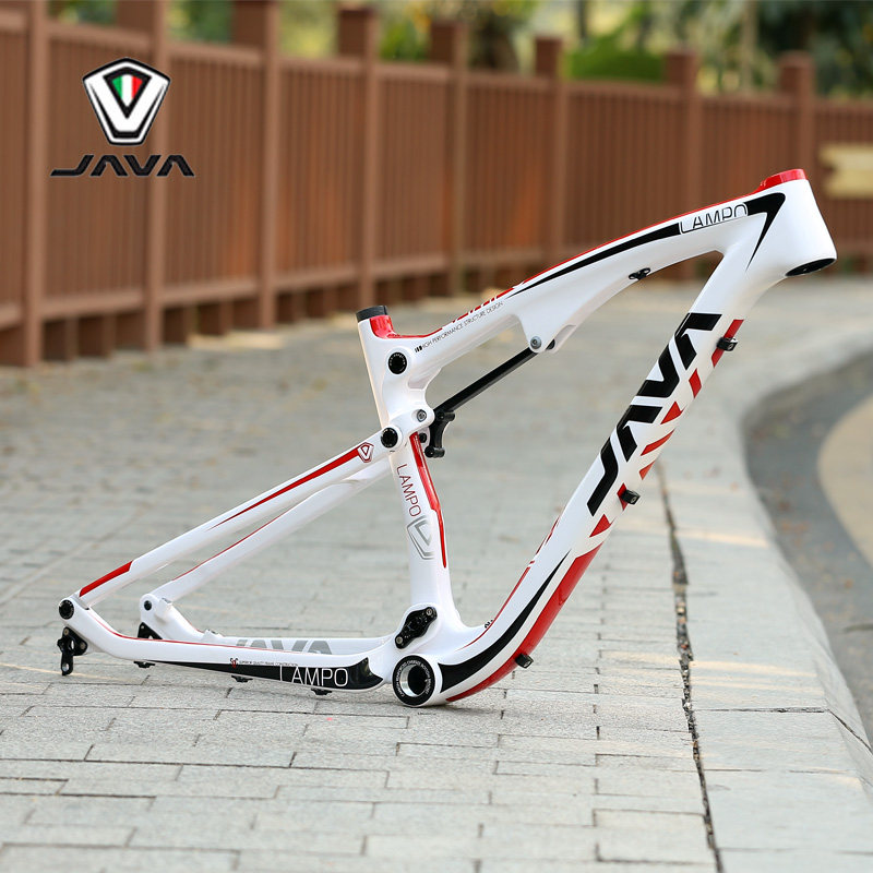 包邮 java山地车车架碳纤维软尾车架27.5寸山地自行车   现价 ￥5100.