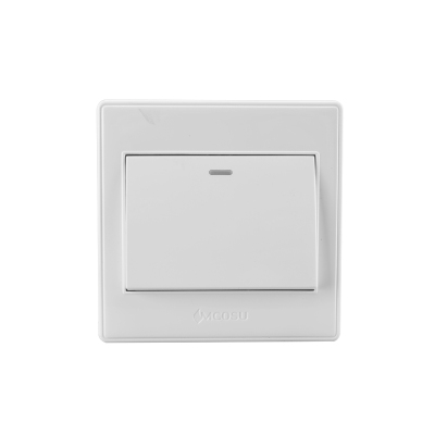 m7 86型一位电灯具开关家用照明一开单控开关单联单开墙壁插座