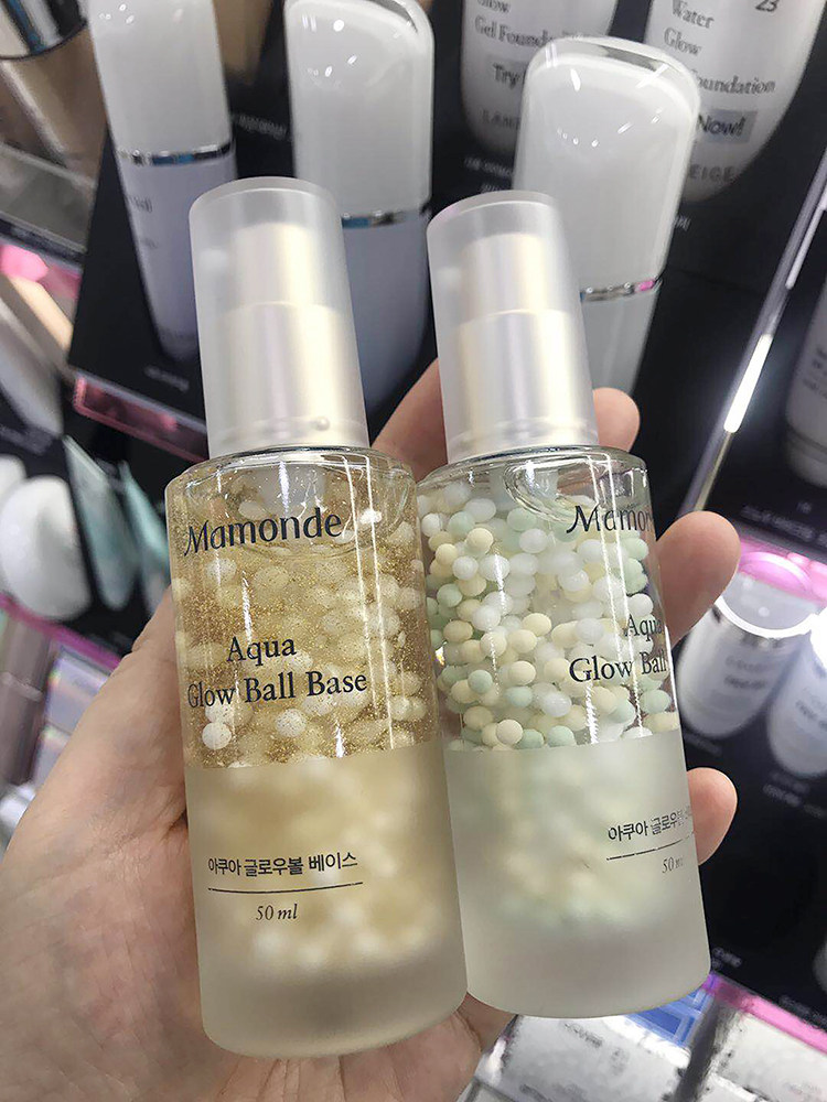 mamonde/梦妆18年新款滋润保湿珠光炫彩提亮液水分光泽妆前乳优惠券