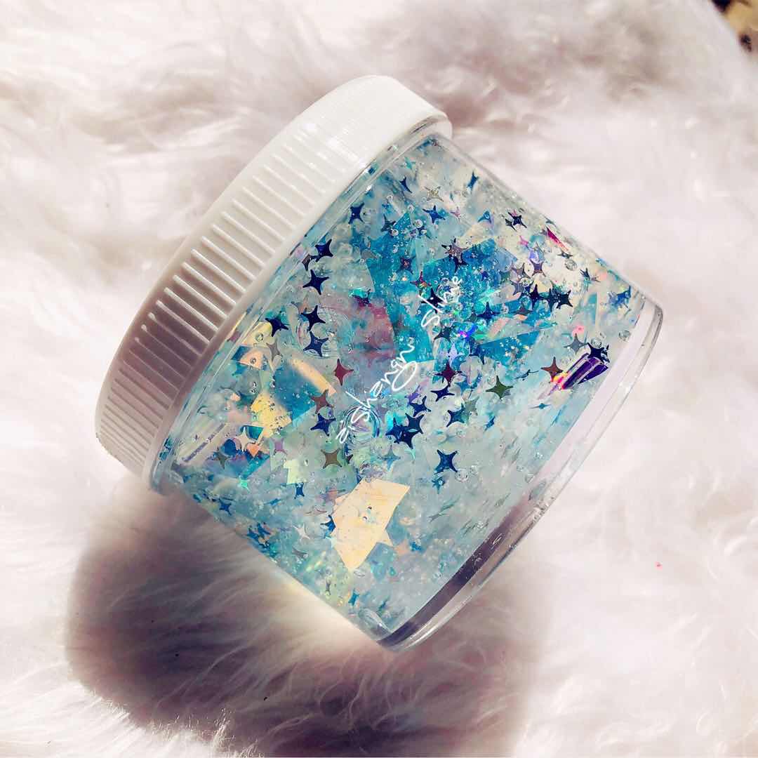 热销史莱姆成品 少女_爱尚泥史莱姆梦幻流星糖纸星空泥少女心爆棚起泡