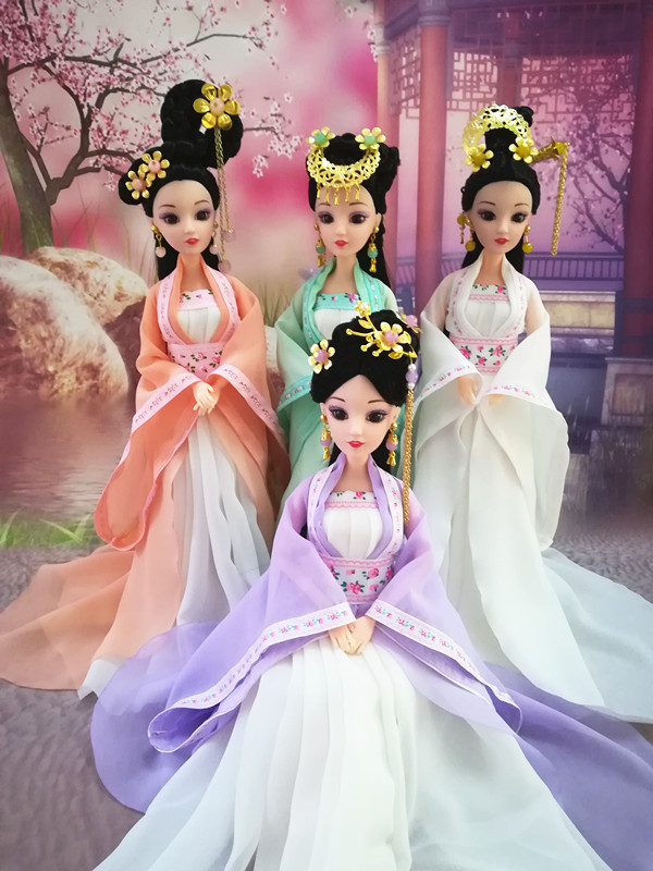 手工制作古装娃娃3d真眼12关节古代仙子汉服娃娃宫廷古典中国风