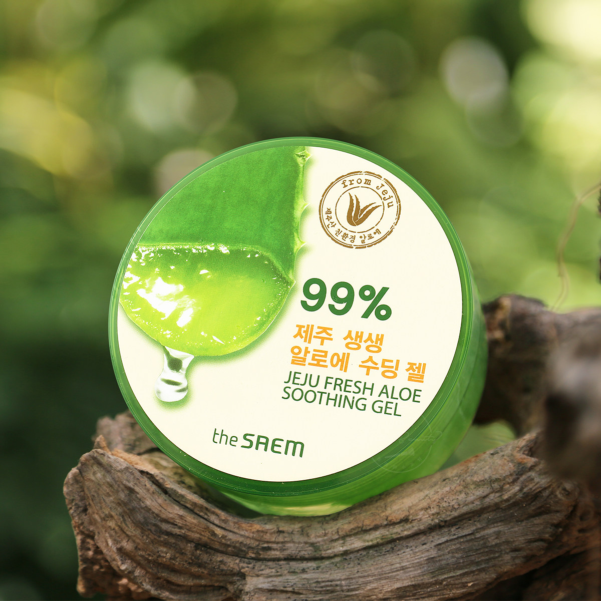 热销芦荟胶韩国_韩国 the saem 得鲜99%修护芦荟胶300ml 祛豆印保湿