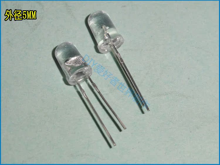 3mmled发光二极管发光灯元件包实验小灯泡二级管红绿黄蓝白色各20