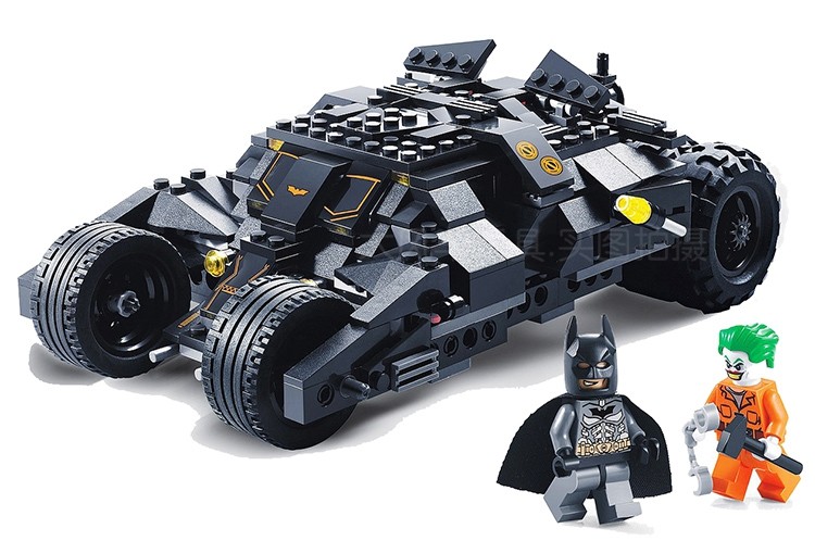 热销蝙蝠侠战车积木_得高乐拼兼容乐高蝙蝠侠战车76023超级英雄 男孩