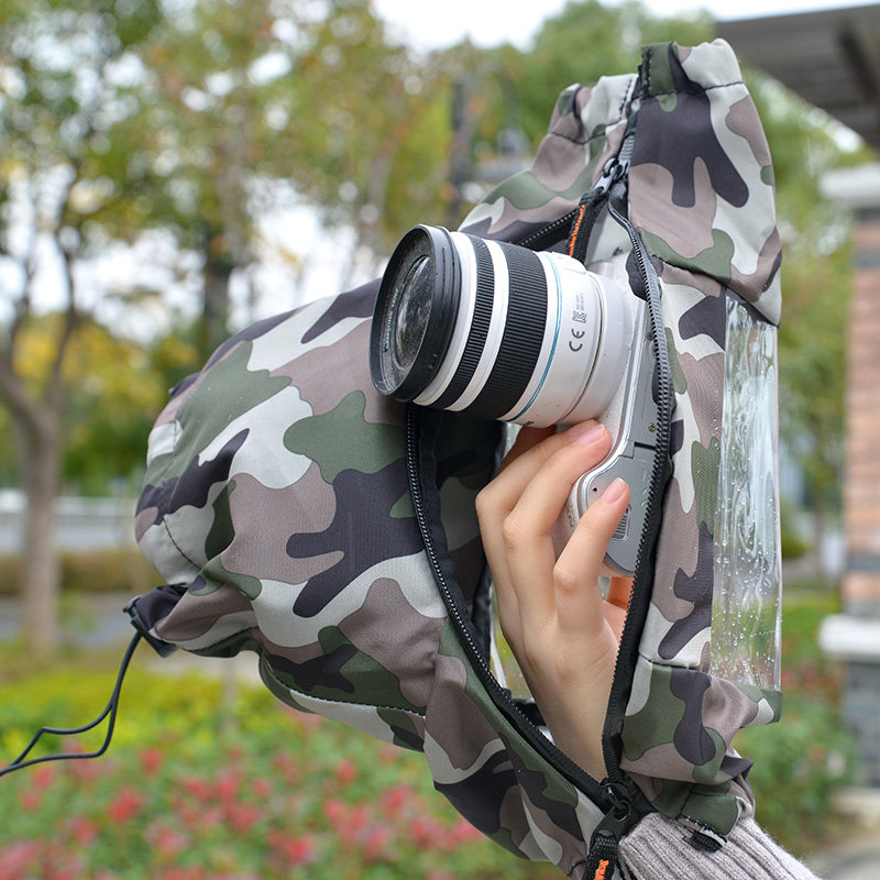 微单相机防雨罩单反镜头遮雨衣防沙防尘防水袋保护套索尼佳能富士
