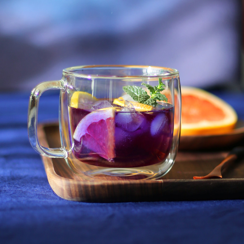 水果茶杯子 玻璃