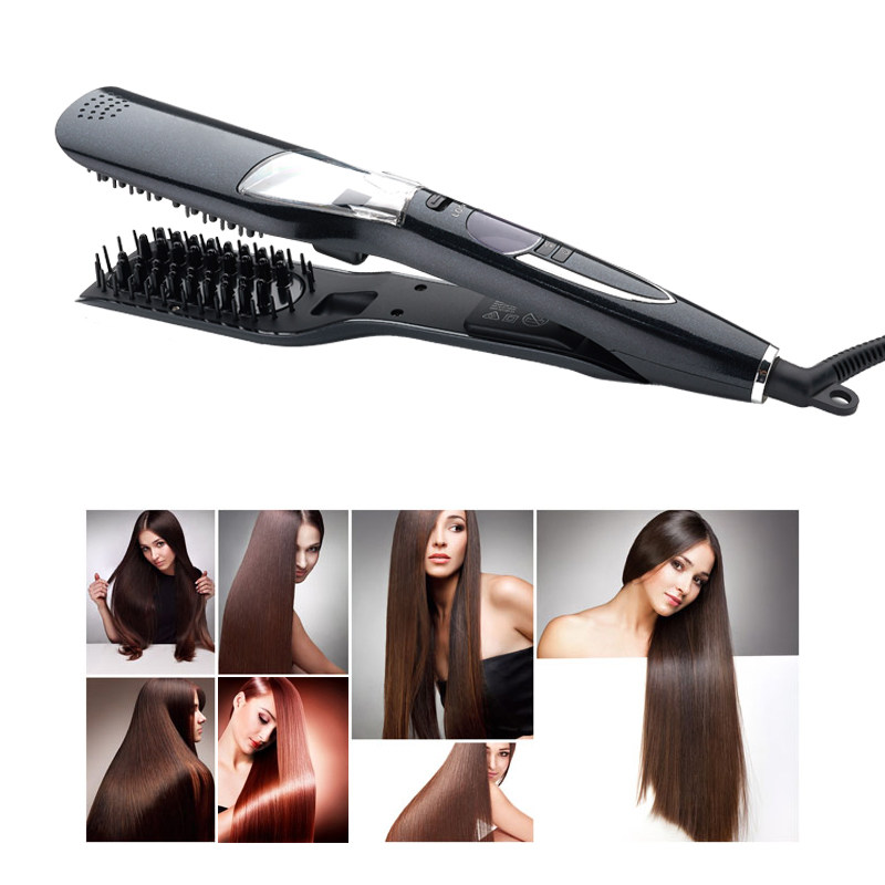 蒸汽直发器喷雾电夹板负离子烫熨板不伤发陶瓷甲板干湿两用直板夹