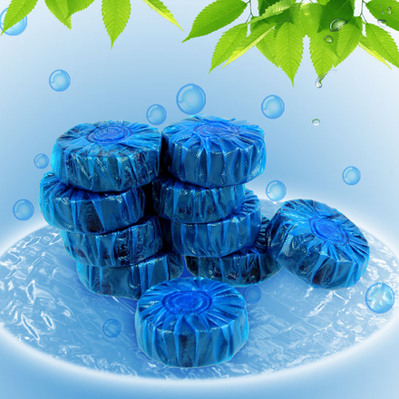 50个蓝泡泡洁厕灵马桶清洁剂除垢持久除臭去污卫生间清香型包邮