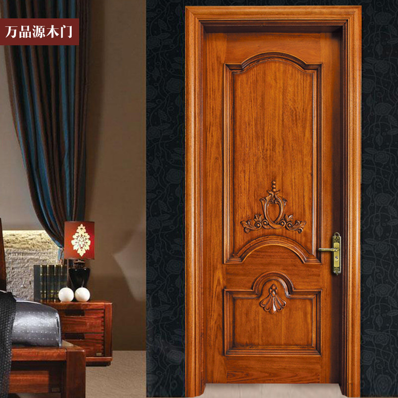 优惠券后4500元,w-009橡木实木门/雕花门/烤漆门