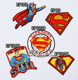 superman s 超人布贴 超人归来 绣花袖章 正义联盟 dc英雄臂章