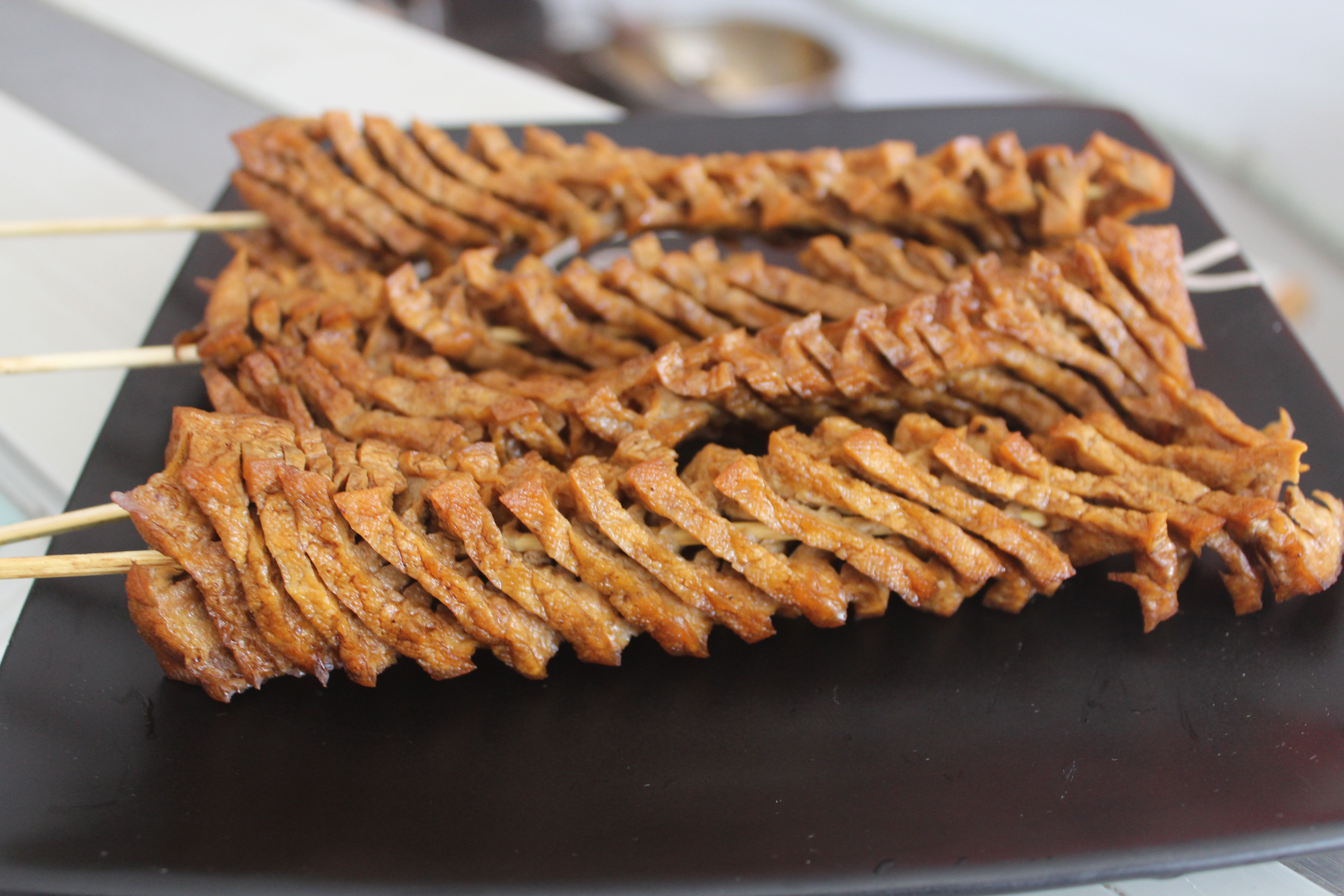 特价豆腐串_湖南邵阳特产武冈卤豆腐 洞口邱记卤菜卤豆腐拉丝豆干花