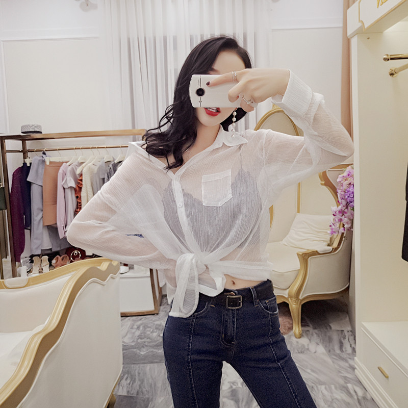 微微一透很撩人,这些上衣让你透着高雅