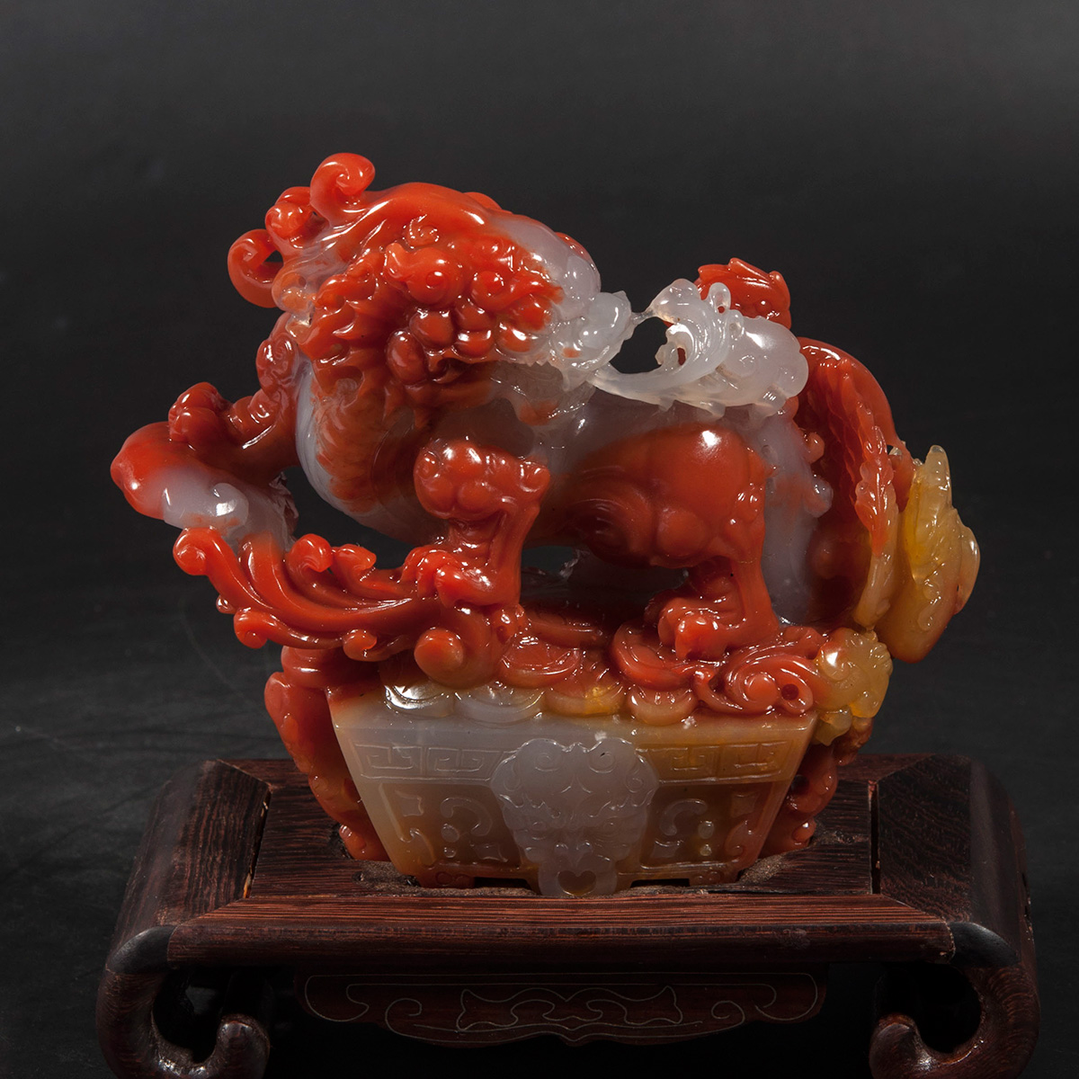 锦玉轩 黄龙玉摆件小摆 镇尺 老坑小黑山料be8852d