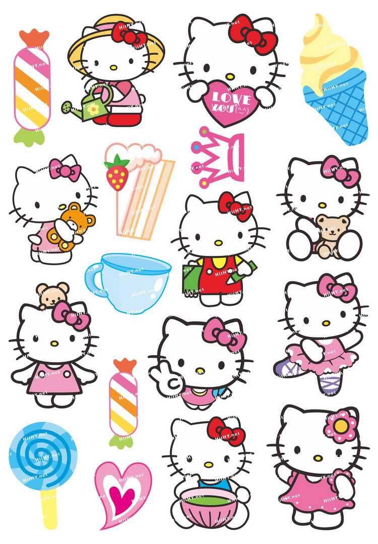 hello kitty贴纸大