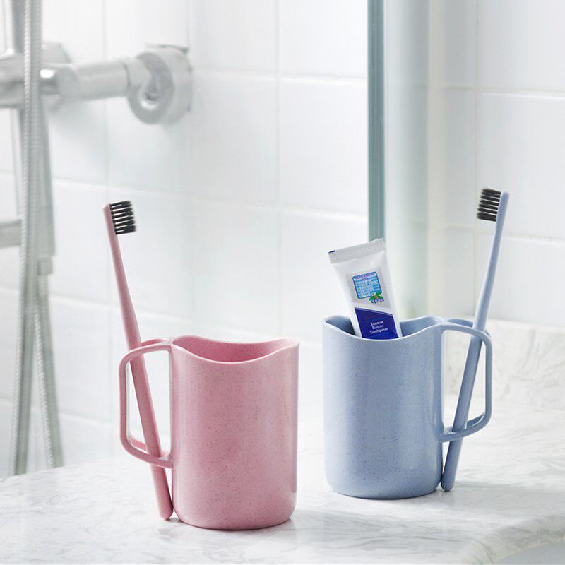 牙桶杯_塑料牙刷筒牙具套装出差牙桶洗漱杯旅行牙刷盒便携式刷牙杯