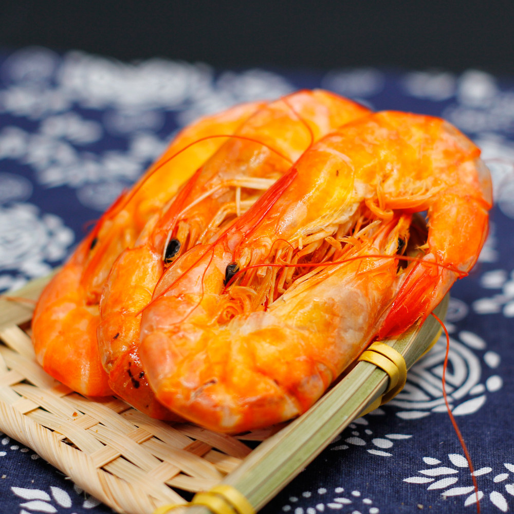 宁波特产象山大对虾干海鲜干货 海虾新鲜水产零食250g