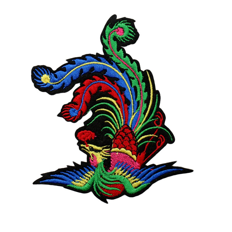 热销布丁贴_中国民族风凤凰刺绣布贴diy个性装饰修补贴衣服贴布丁补丁