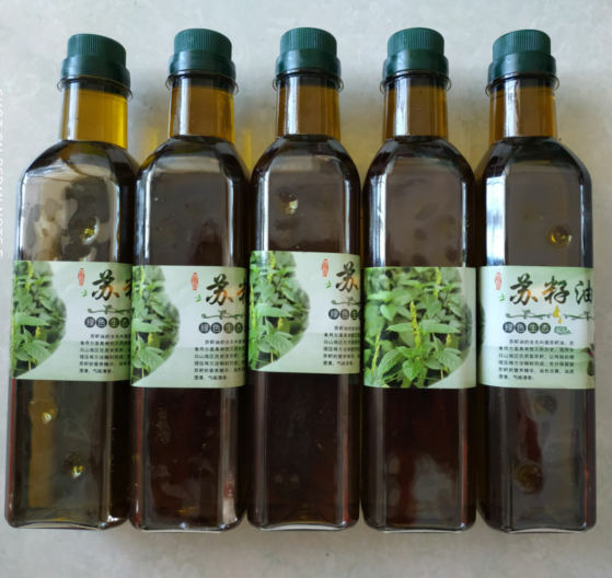 长白山有机紫苏籽苏子油初冷榨婴儿食用苏麻紫苏油亚麻酸500ml$58.