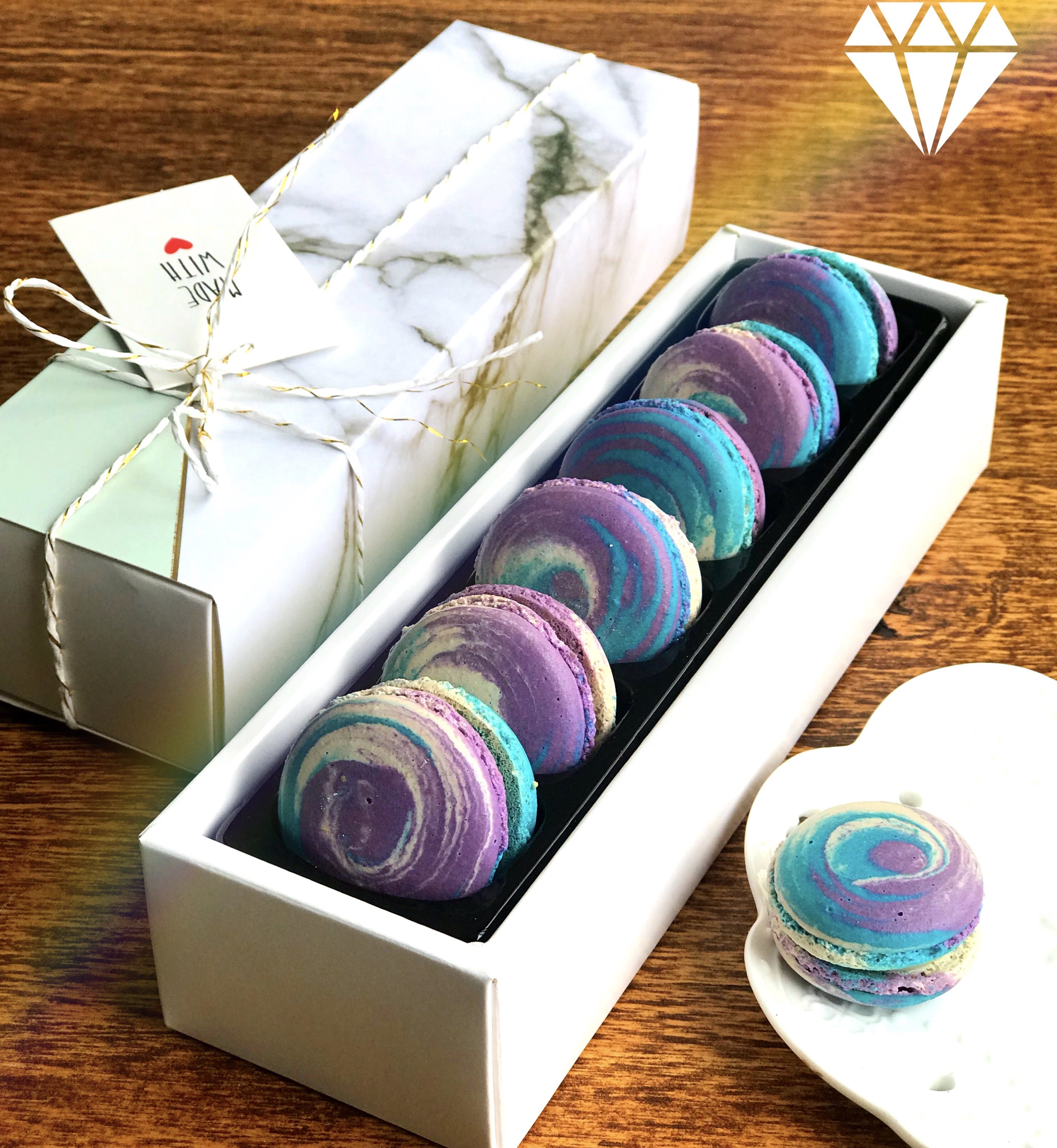 马卡龙甜点 正宗_星空马卡龙 正宗手工法式甜点台零食早餐新年情人节