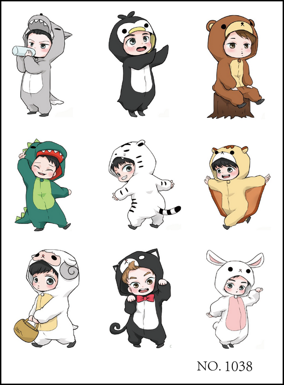 Exo动物睡衣卡通图 万图壁纸网
