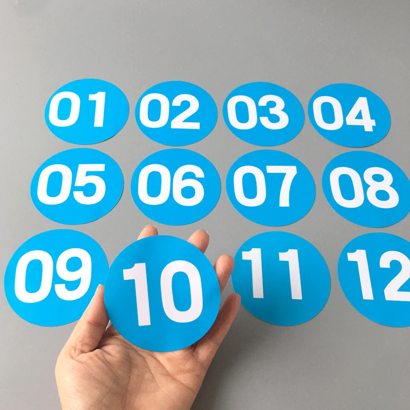 热销桌贴_墙贴pvc防水号码贴宾馆网吧餐桌座位编号贴纸儿童教室幼儿园
