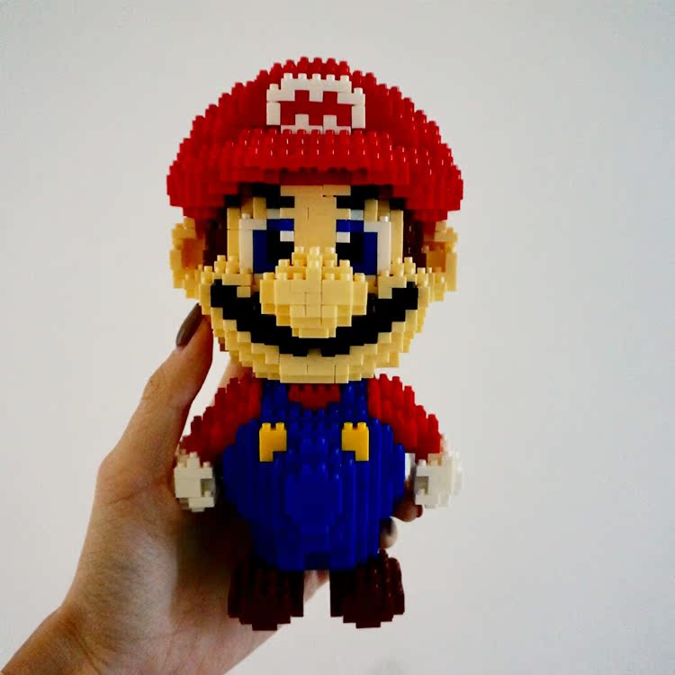 微型钻石拼接小颗粒积木拼插拼装迷你益智玩具兼容乐高成人马里奥