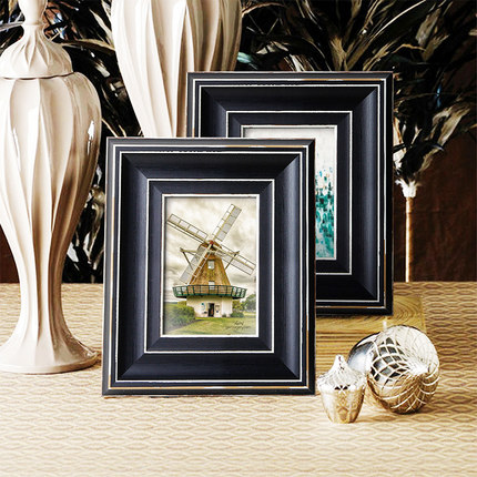 挂墙画框复古美式相框装裱证件4开8ka3162024寸创意广告框欧式_5折