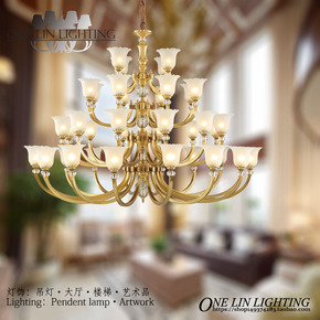 水晶吊灯 楼梯 别墅