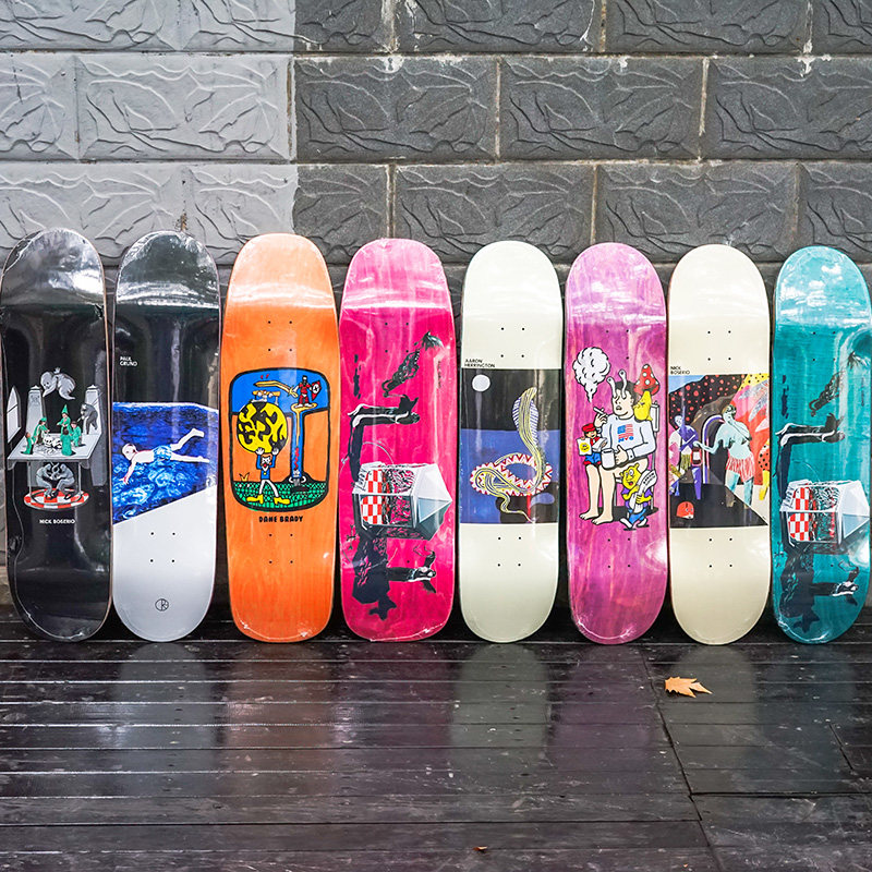 双翘板面_正品现货polar skate co. 滑板板面 双翘复古 宽度8-9.