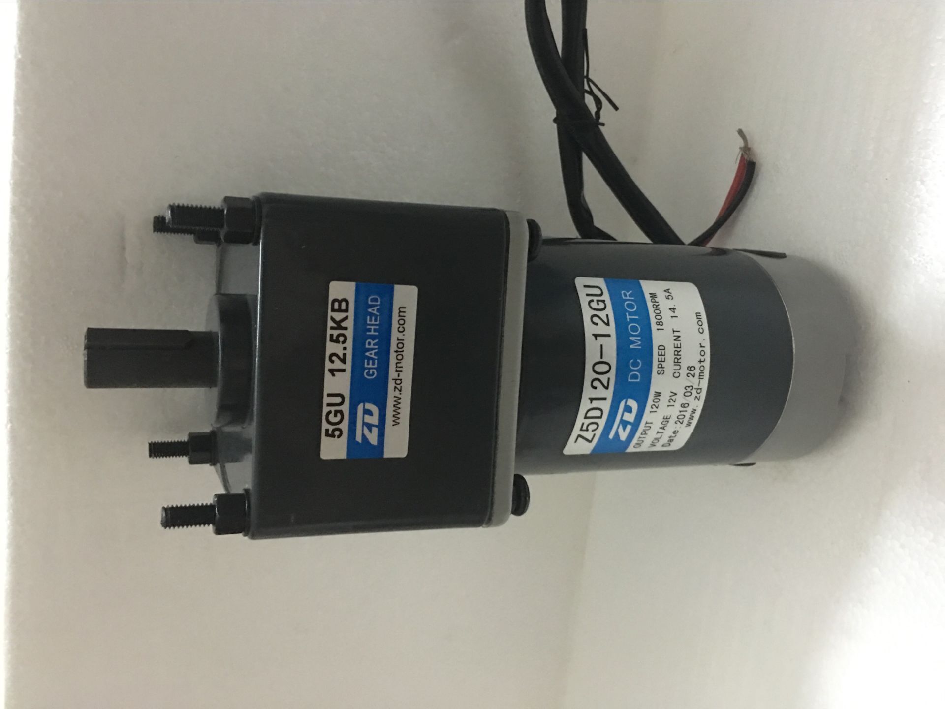 现货直流减速电机z5d120-12gu/5gu12.5kb微型齿轮有刷