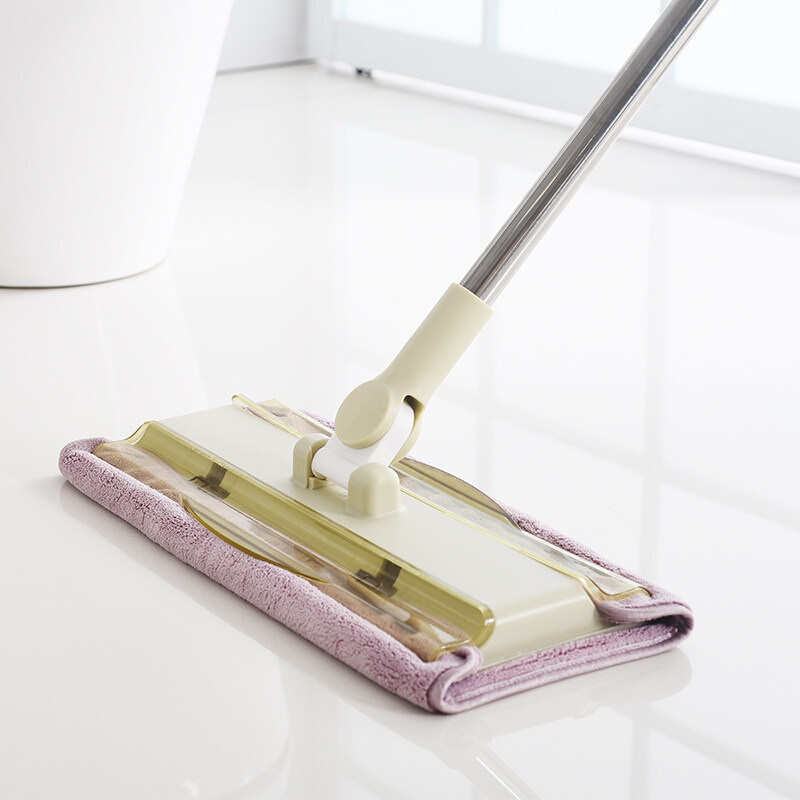 拖把替换布平板夹固式家用纤维抹布吸水不掉毛双层加厚家务清洁布