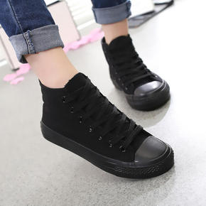 帆布鞋 女 高帮 包邮