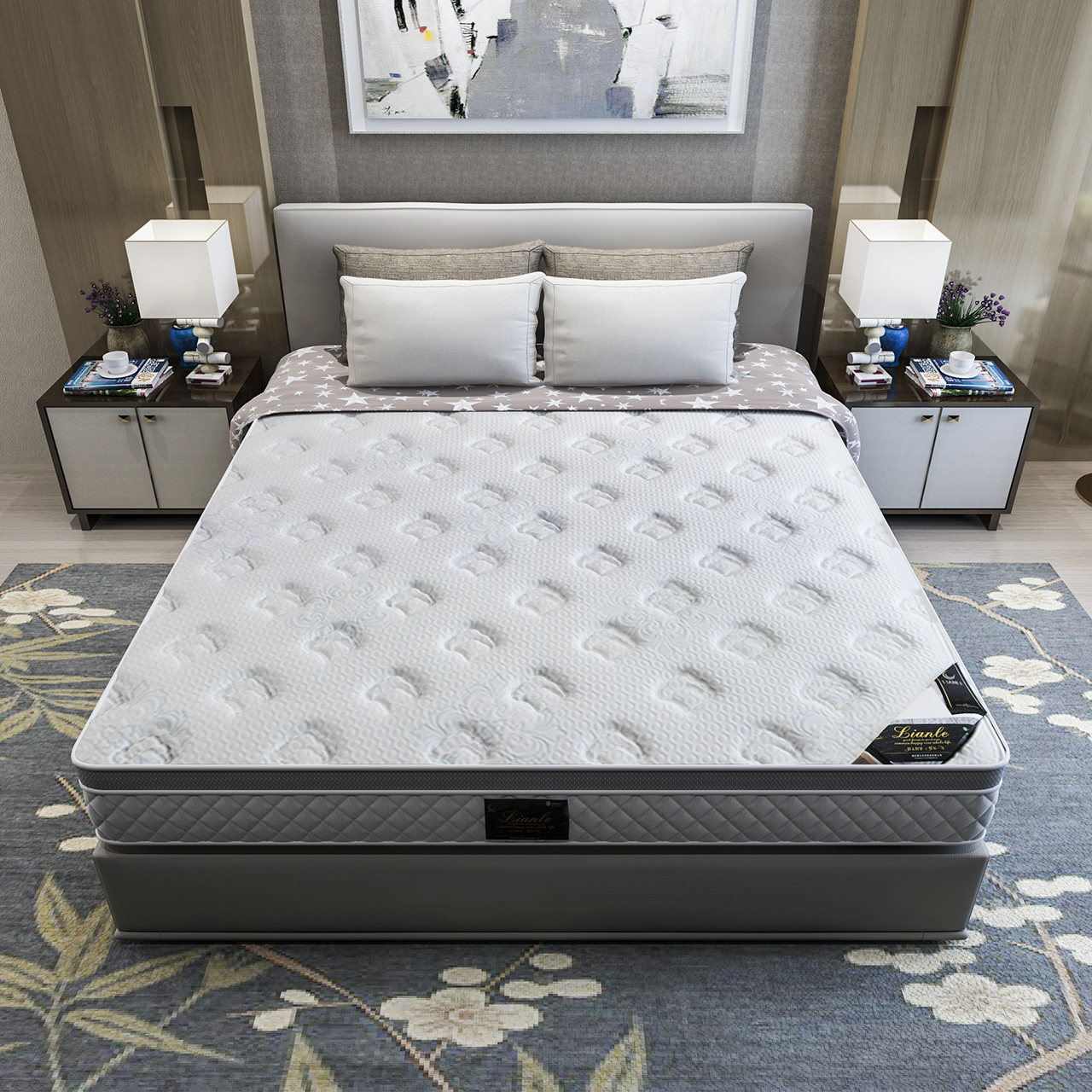 联乐软硬两用天然乳胶床垫