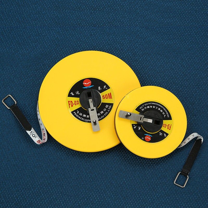 直销纤维卷尺布尺20米30米 50米工程皮卷尺布尺拉尺体育用尺皮尺
